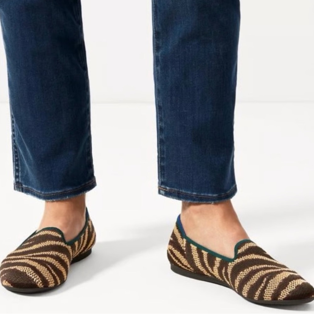 Rothy’s Chai Zebra Loafers